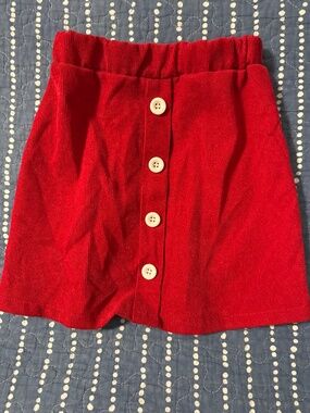 Girls red skirt